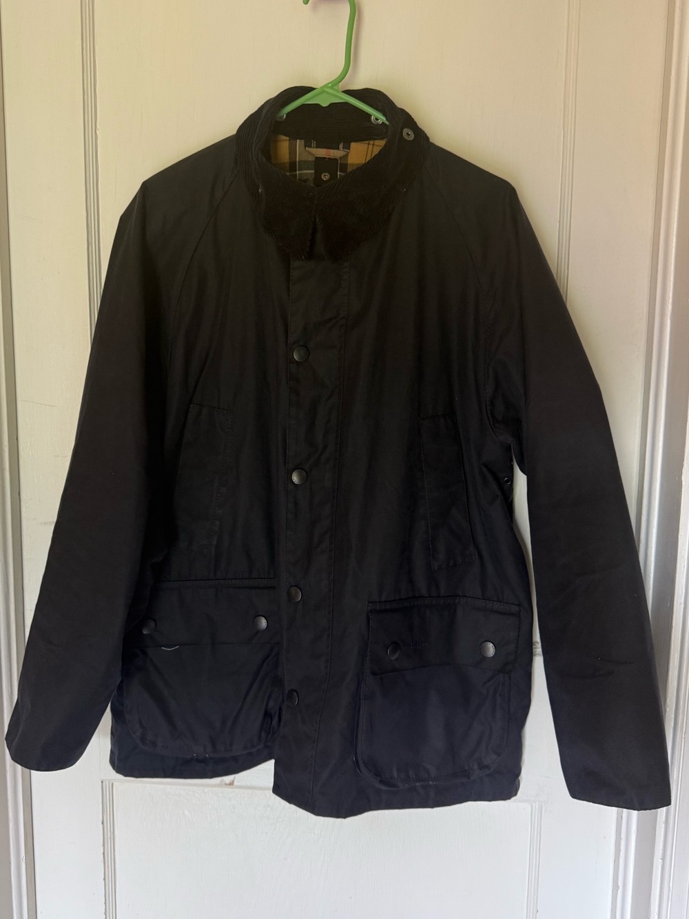 Navy Barbour Classic Bedale barn jacket